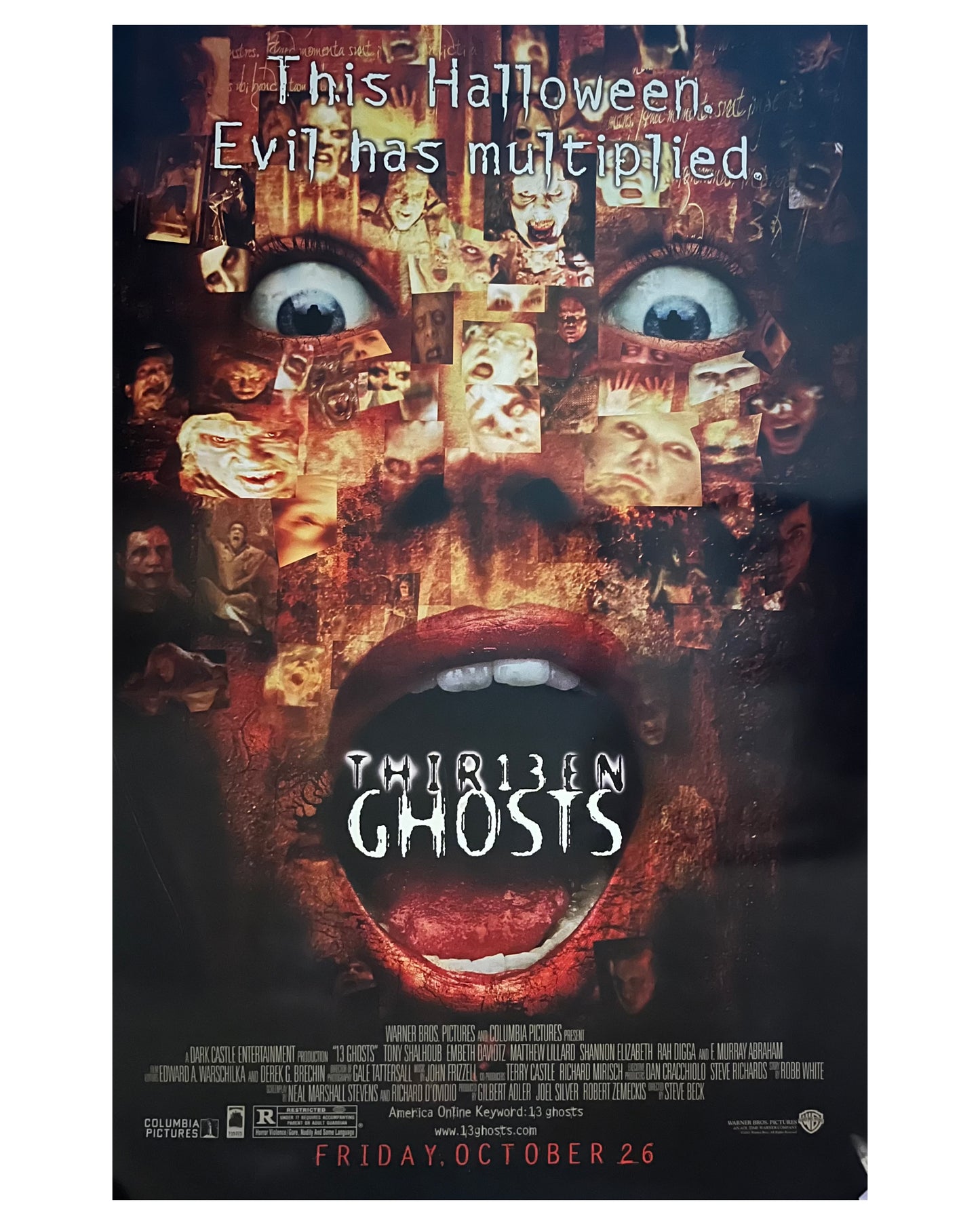 Thirteen Ghost (2001) Original Movie Poster - Creepy Kids Club